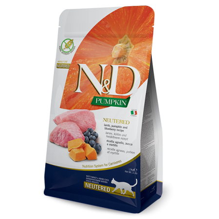 N&D CAT Neutered, Lamb, Pumpkin and Blueberry Adult 1.5 гр