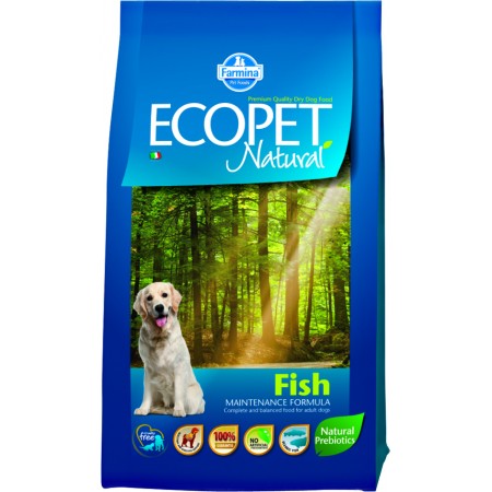 ECOPET NATURAL FISH MEDIUM 12 кг