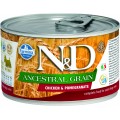N&D DOG ANCESTRAL GRAIN CANINE CHICKEN & POMEGRANATE ADULT MINI WET FOOD 140г