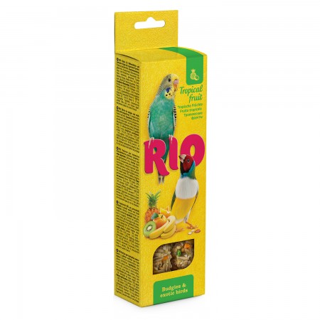 Палочки для волнистых попугайчиков и экзотов с тропическими фруктами RIO 2 х 40г