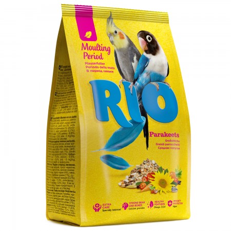 Корм для средних попугаев RIO. Рацион в период линьки 500г